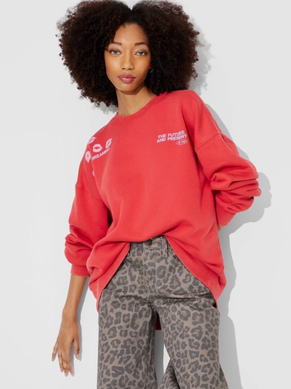 wild fable Oversized Graphic Crewneck Sweatshirt - M
